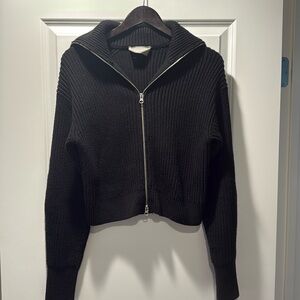 Everlane cotton zip up sweater